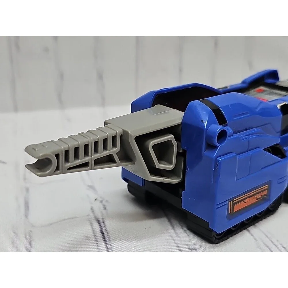 1991 MMPR Power Rangers Triceratops ZORD Blue with NO HORNS or TAIL GUN For Part